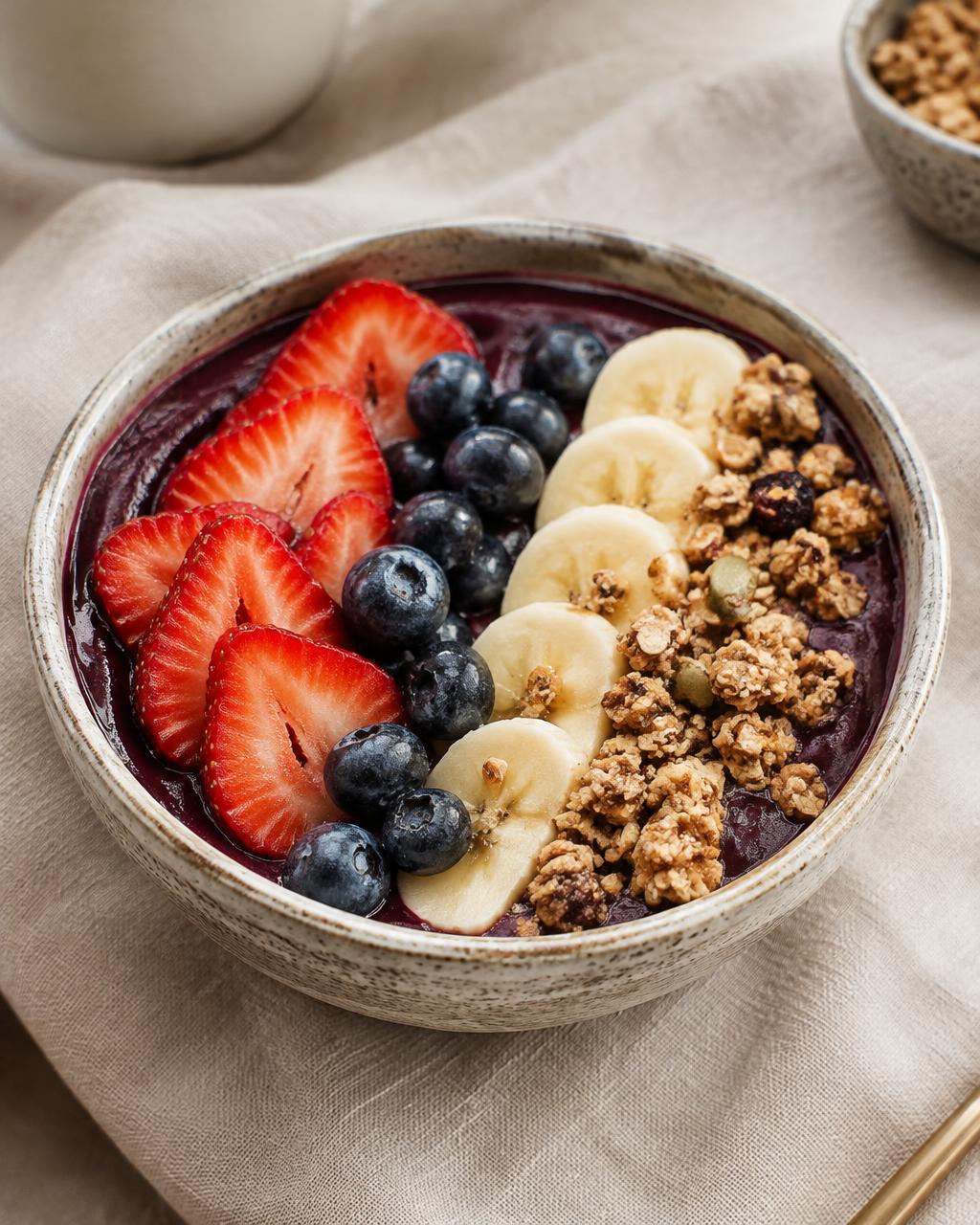 Concept image: Bowl topped with berries